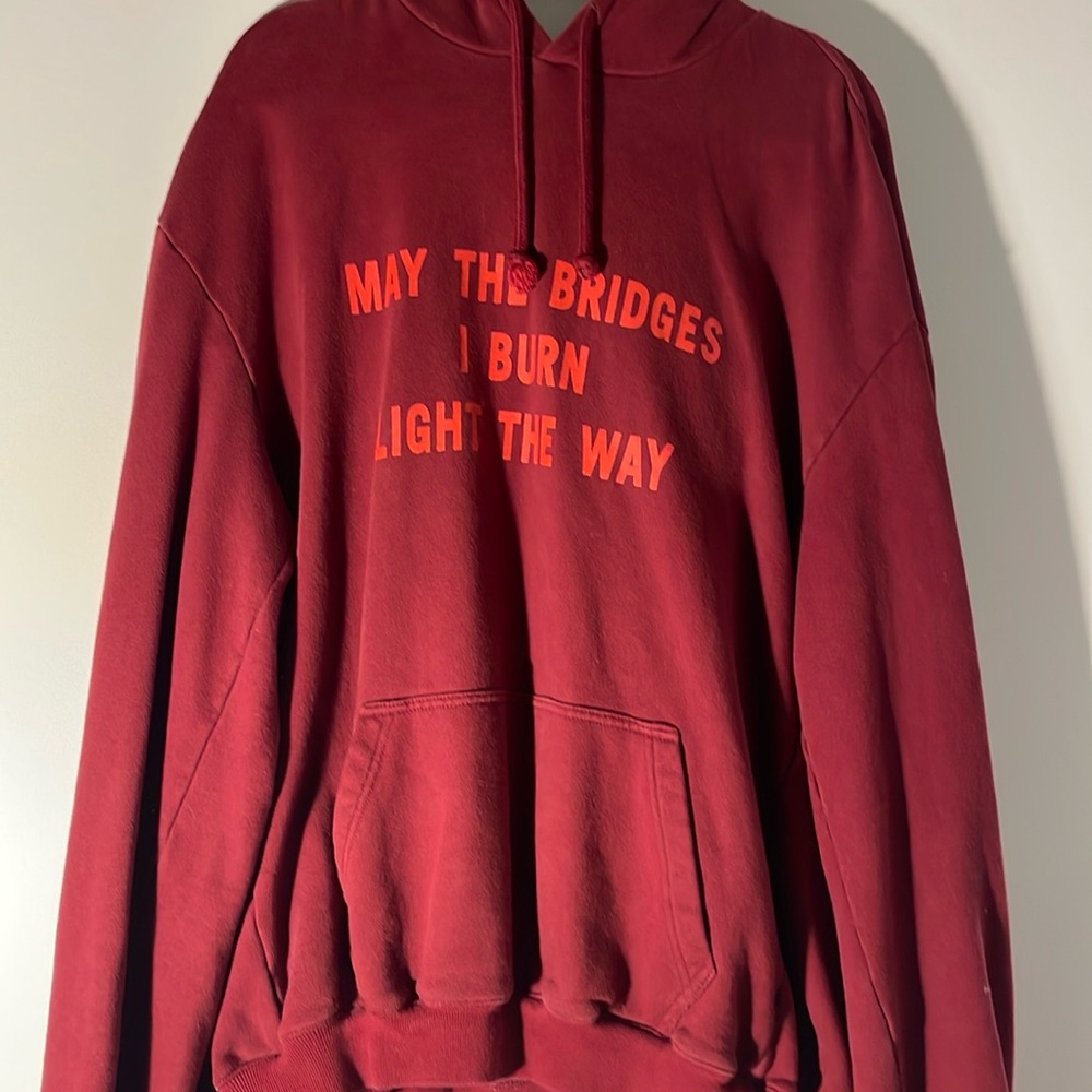 Vetements Hoodie; Size: M; Color: Red